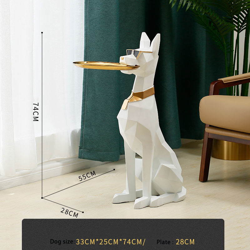 Creative Large Floor Dog Ornaments Nordic