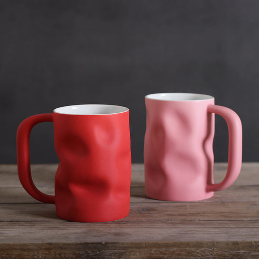 Creative Large Ceramic Pinch Mug