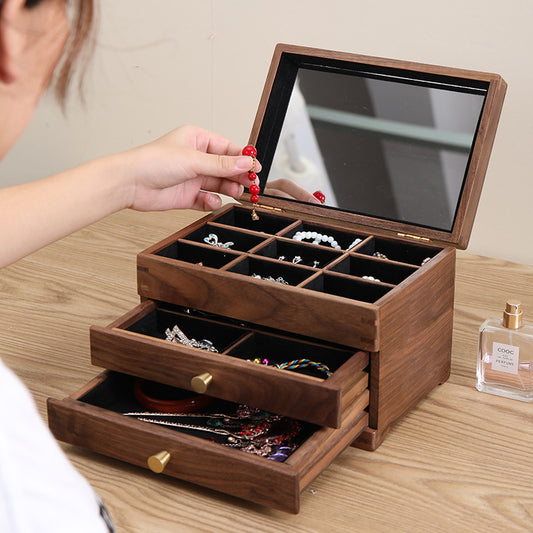 Cosmetic Box Solid Wood Storage Cabinet