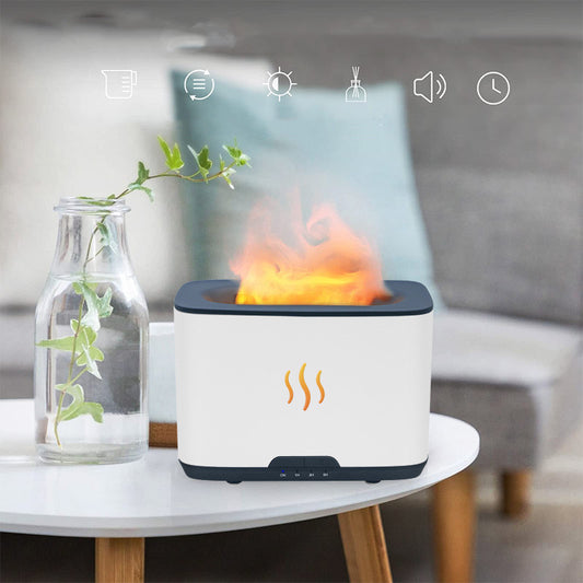 Flame Aromatherapy Large Capacity Home Decor Desktop Humidifier