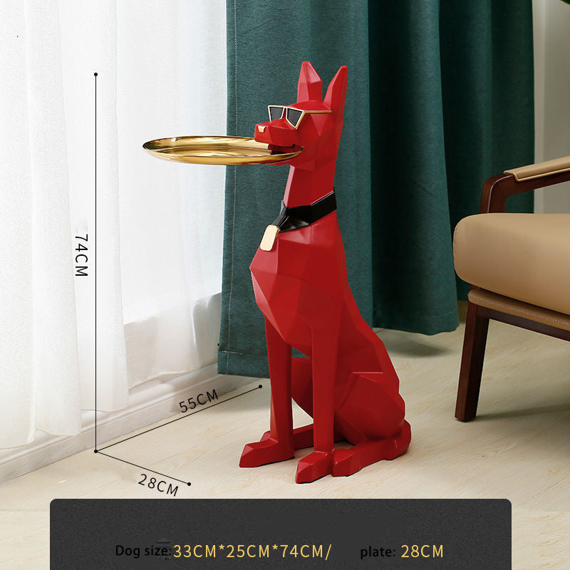 Creative Large Floor Dog Ornaments Nordic